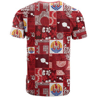 Tahiti Oaoa I Teie Noera T Shirt Pacific Patchwork Xmas Vibes - Polynesian Pride