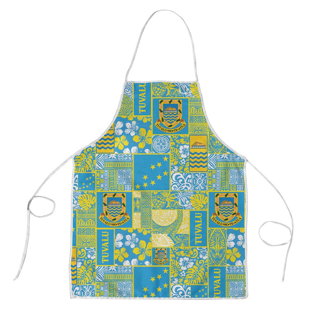 Tuvalu Manuia te Kilisimasi Apron Pacific Patchwork Xmas Vibes - Polynesian Pride