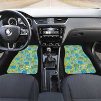 Tuvalu Manuia te Kilisimasi Car Mats Pacific Patchwork Xmas Vibes - Polynesian Pride