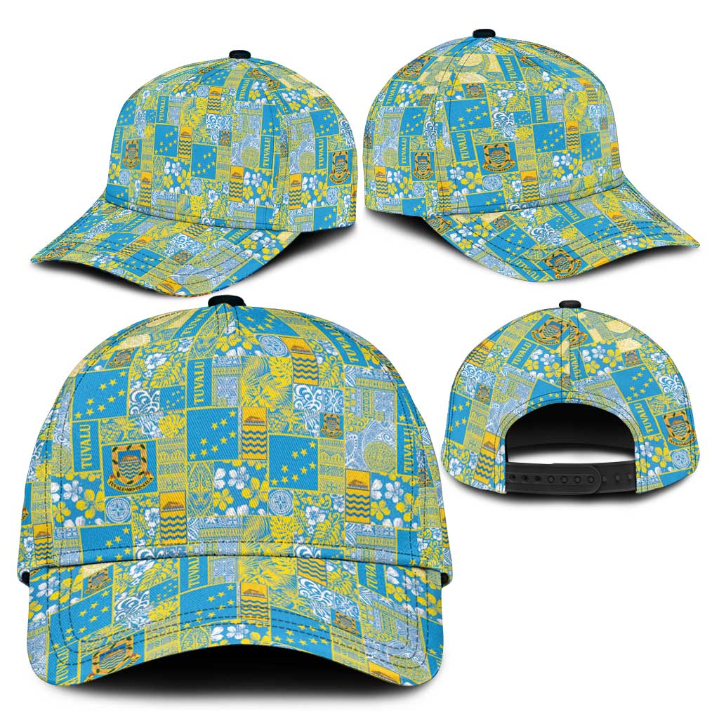 Tuvalu Manuia te Kilisimasi Classic Cap Pacific Patchwork Xmas Vibes - Polynesian Pride