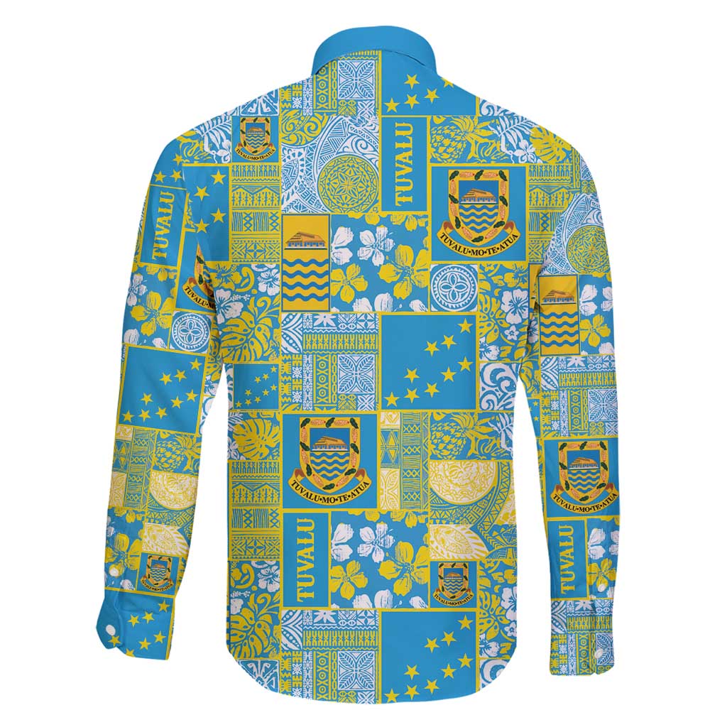 Tuvalu Manuia te Kilisimasi Family Matching Tank Maxi Dress and Hawaiian Shirt Pacific Patchwork Xmas Vibes - Polynesian Pride