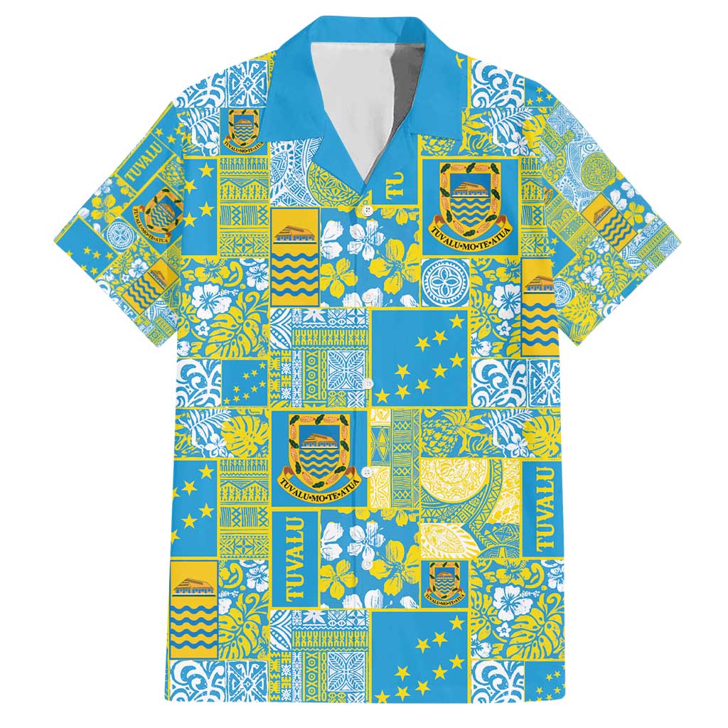 Tuvalu Manuia te Kilisimasi Hawaiian Shirt Pacific Patchwork Xmas Vibes - Polynesian Pride