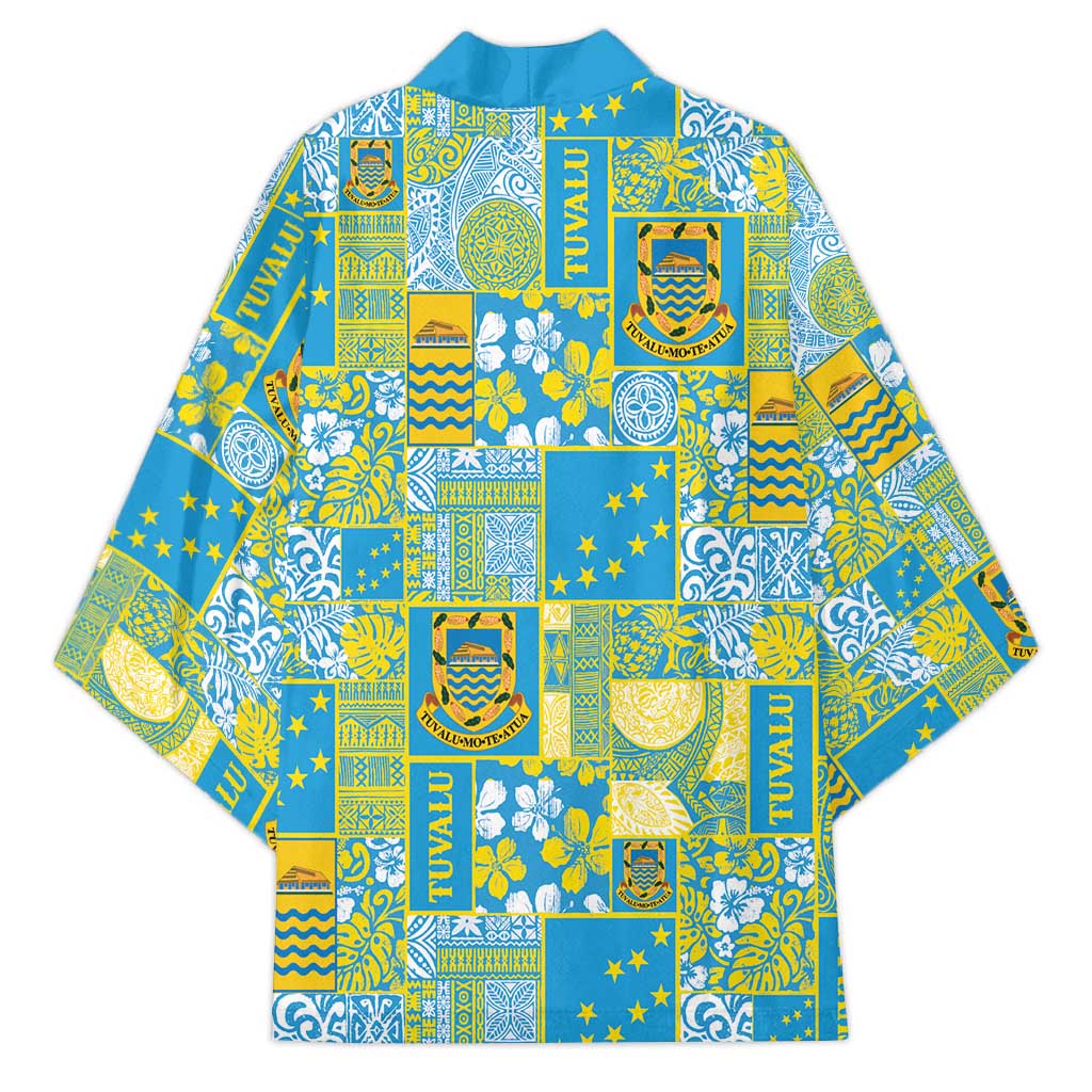 Tuvalu Manuia te Kilisimasi Kimono Pacific Patchwork Xmas Vibes - Polynesian Pride