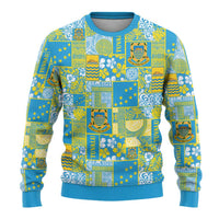 Tuvalu Manuia te Kilisimasi Ugly Christmas Sweater Pacific Patchwork Xmas Vibes - Polynesian Pride