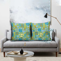 Tuvalu Manuia te Kilisimasi Pillow Cover Pacific Patchwork Xmas Vibes - Polynesian Pride