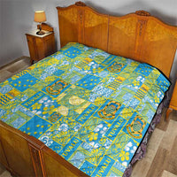 Tuvalu Manuia te Kilisimasi Quilt Pacific Patchwork Xmas Vibes - Polynesian Pride