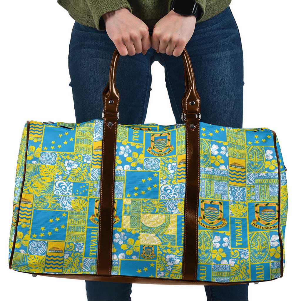 Tuvalu Manuia te Kilisimasi Travel Bag Pacific Patchwork Xmas Vibes - Polynesian Pride