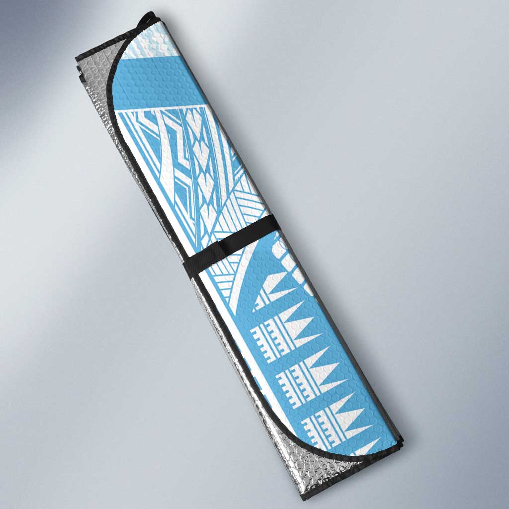 Fiji Football Custom Auto Sun Shade Bula Boys Go Champions - Polynesian Pride