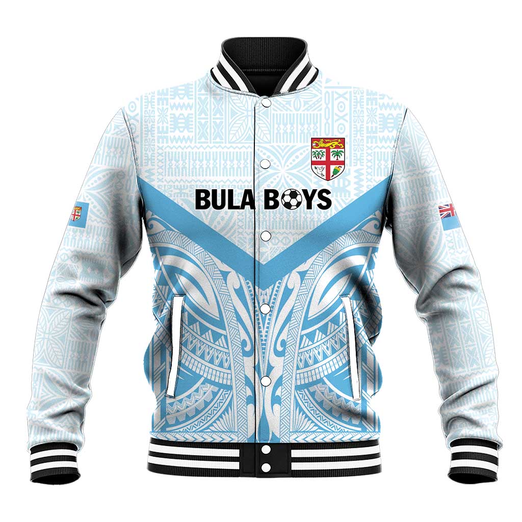 Fiji Football Custom Baseball Jacket Bula Boys Go Champions