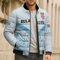 Fiji Football Custom Bomber Puffer Jacket Bula Boys Go Champions - Polynesian Pride