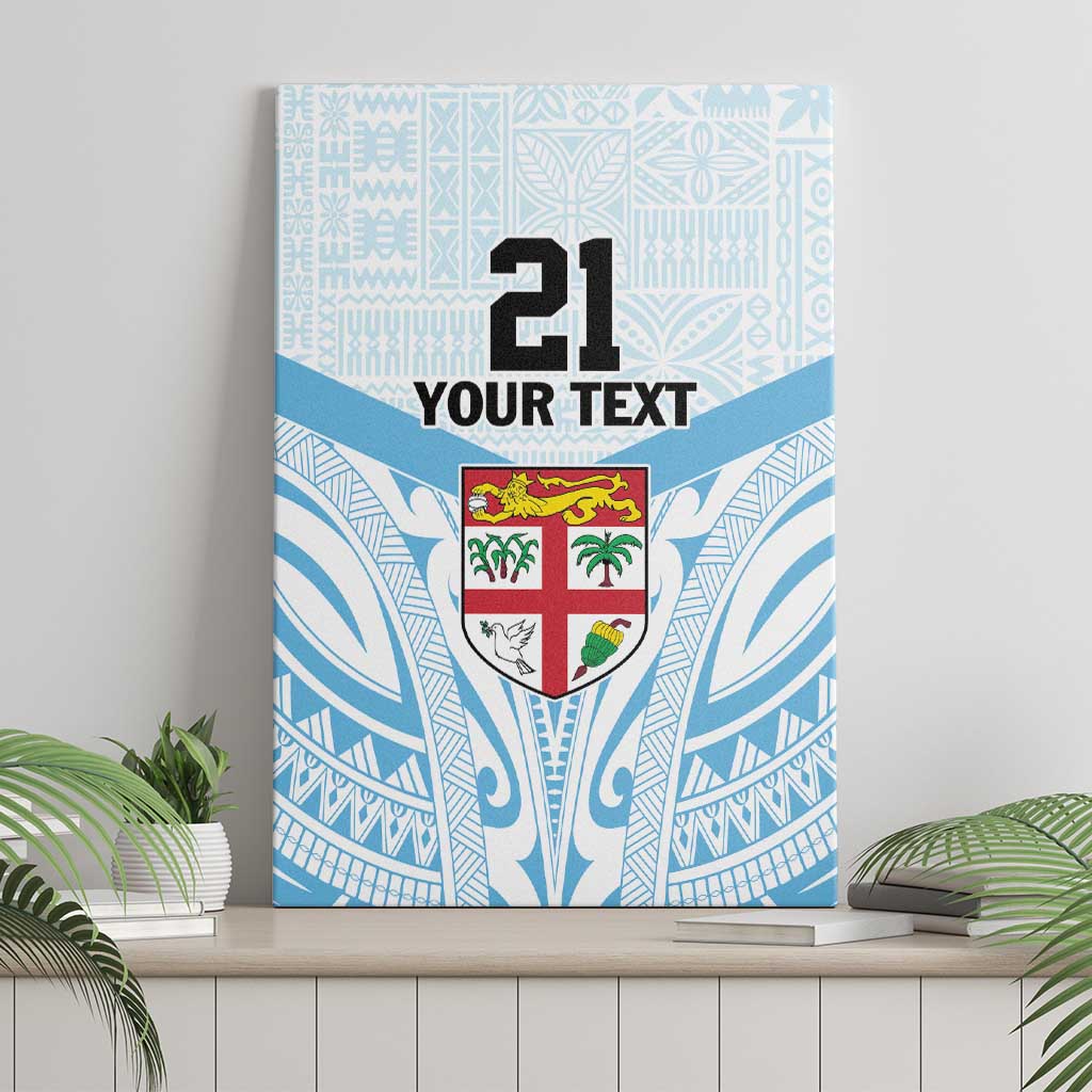 Fiji Football Custom Canvas Wall Art Bula Boys Go Champions