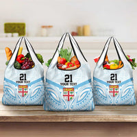 Fiji Football Custom Grocery Bag Bula Boys Go Champions
