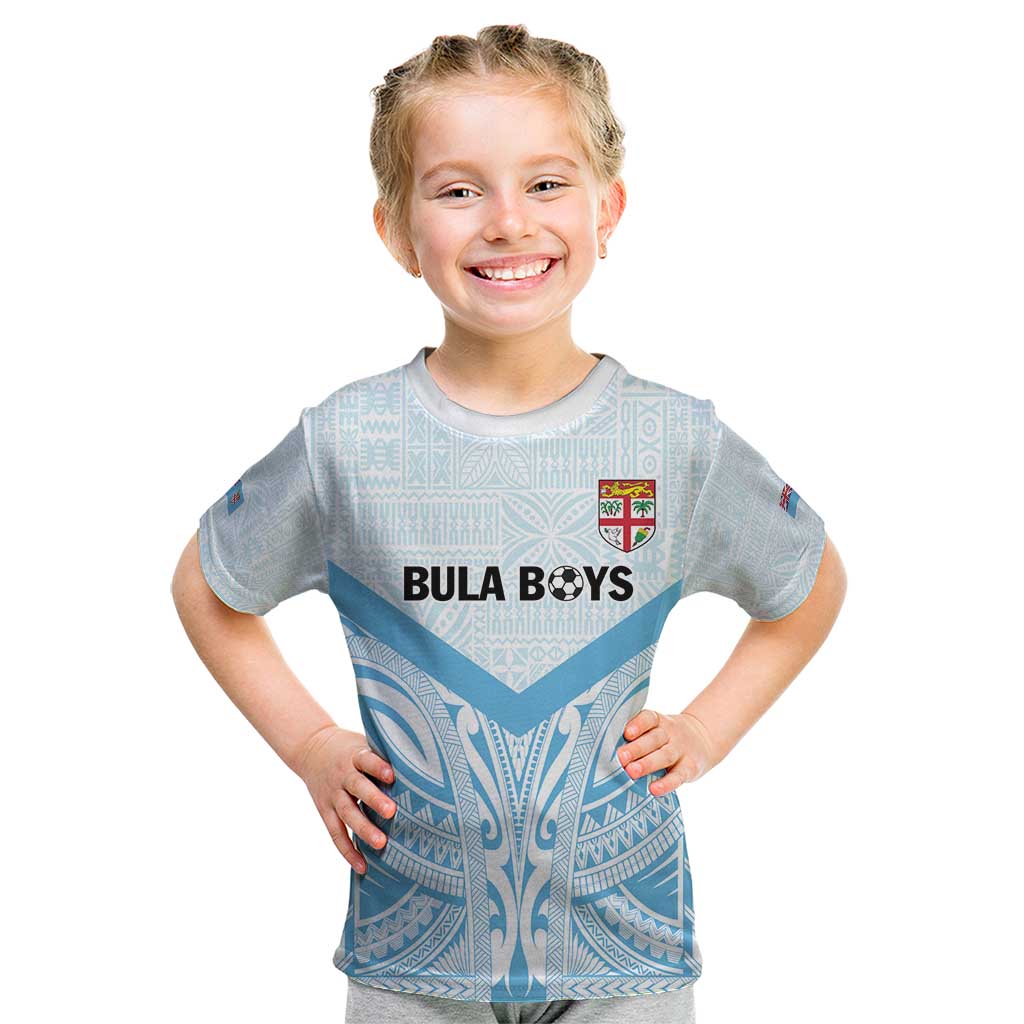 Fiji Football Custom Kid T Shirt Bula Boys Go Champions