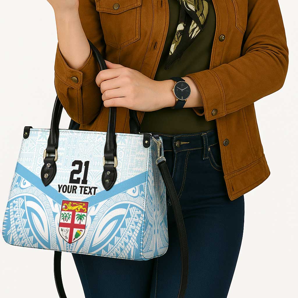 Fiji Football Custom Leather Bag Bula Boys Go Champions - Polynesian Pride