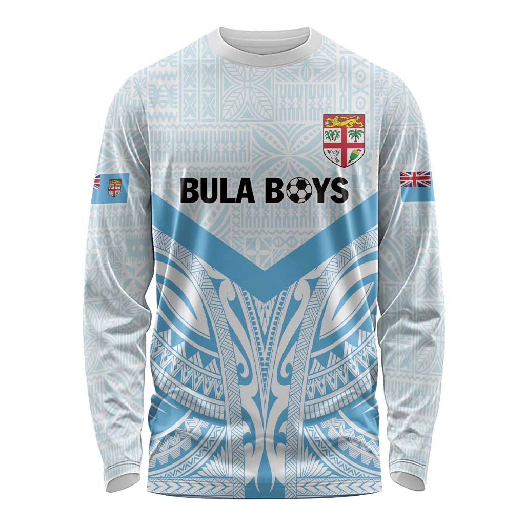 Fiji Football Custom Long Sleeve Shirt Bula Boys Go Champions