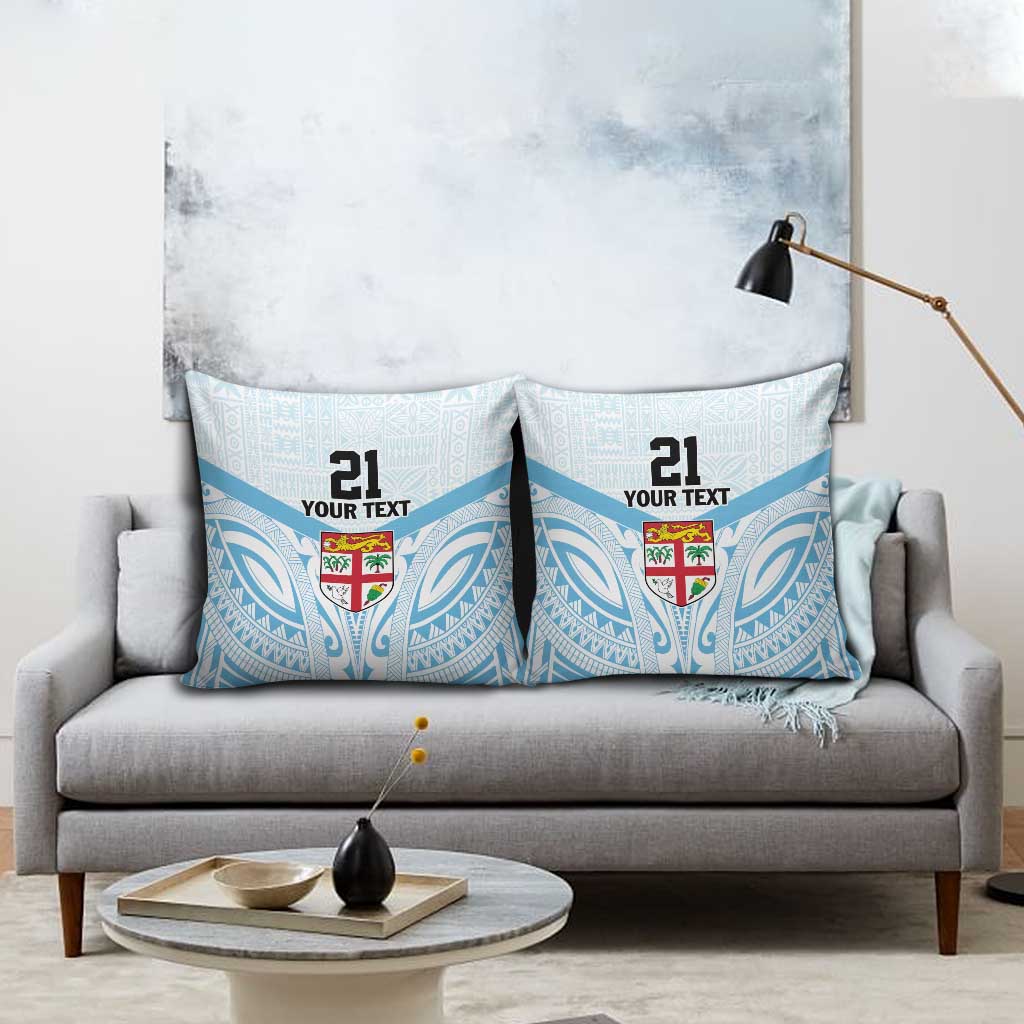 Fiji Football Custom Pillow Cover Bula Boys Go Champions LT9 - Polynesian Pride