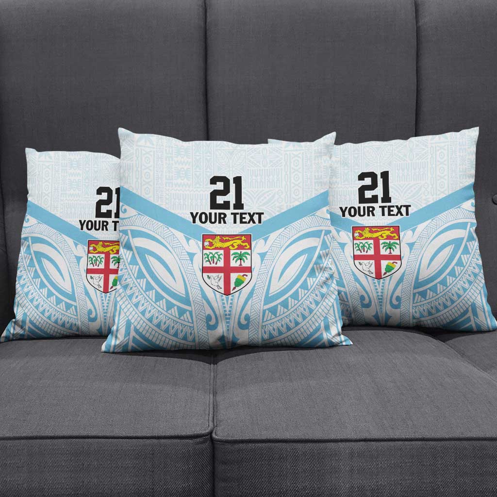 Fiji Football Custom Pillow Cover Bula Boys Go Champions LT9 - Polynesian Pride