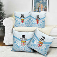 Fiji Football Custom Pillow Cover Bula Boys Go Champions LT9 - Polynesian Pride