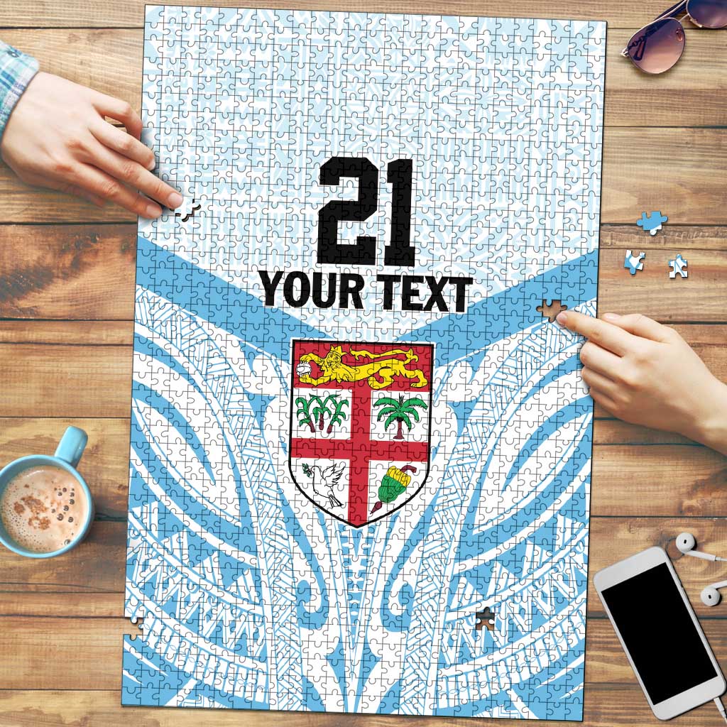 Fiji Football Custom Puzzle Bula Boys Go Champions - Polynesian Pride