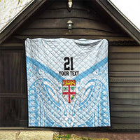 Fiji Football Custom Quilt Bula Boys Go Champions