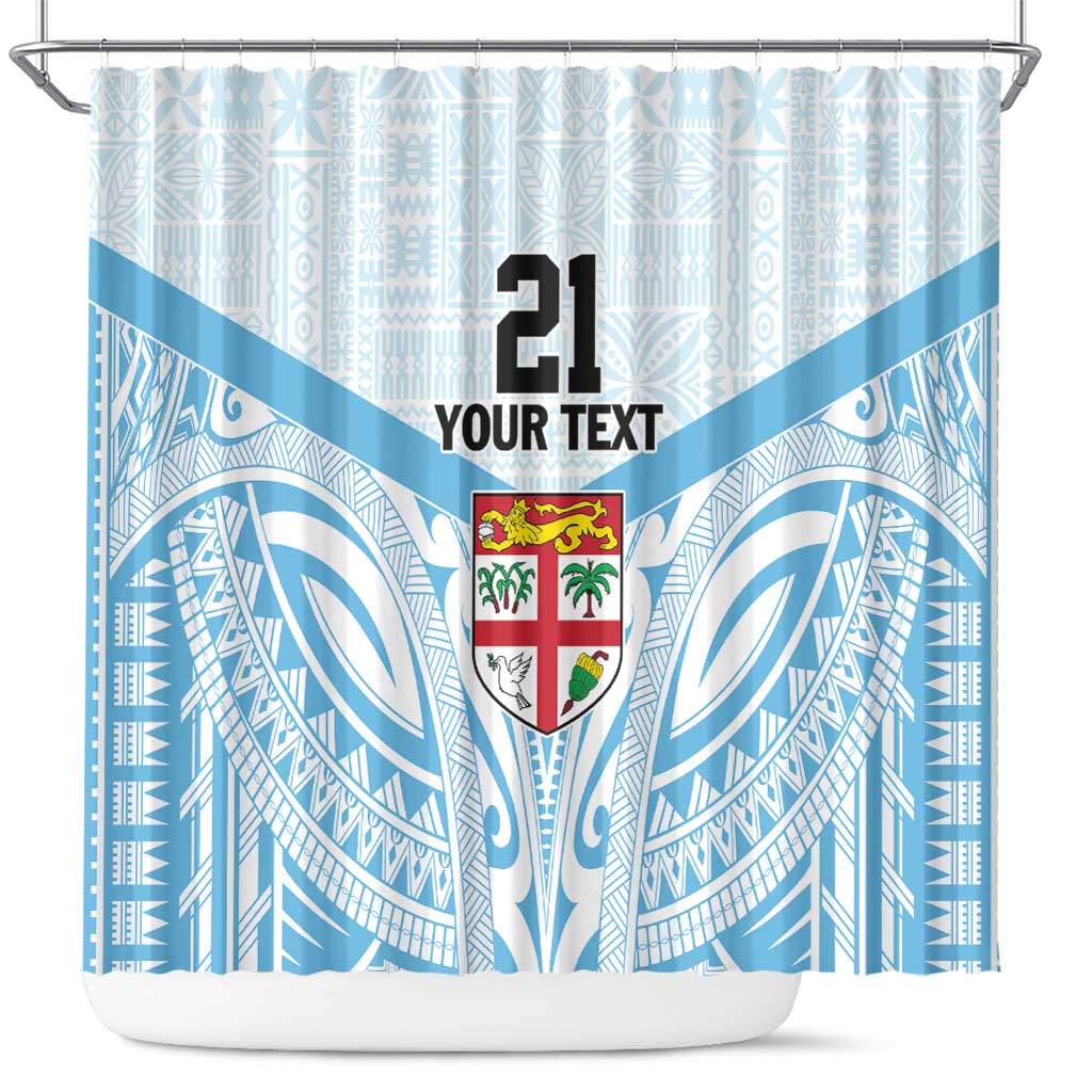 Fiji Football Custom Shower Curtain Bula Boys Go Champions