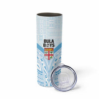 Fiji Football Custom Skinny Tumbler Bula Boys Go Champions