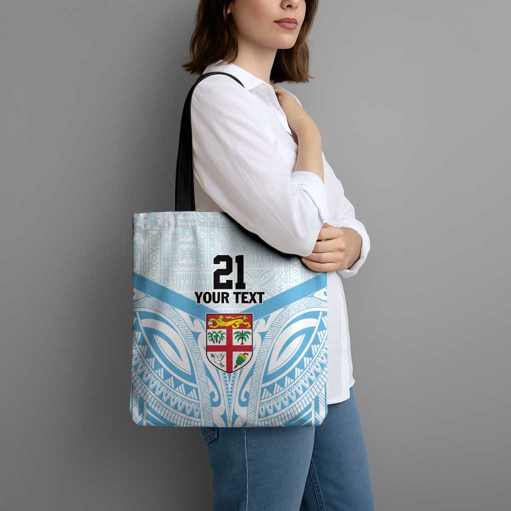 Fiji Football Custom Tote Bag Bula Boys Go Champions LT9 - Polynesian Pride