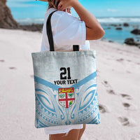 Fiji Football Custom Tote Bag Bula Boys Go Champions LT9 - Polynesian Pride