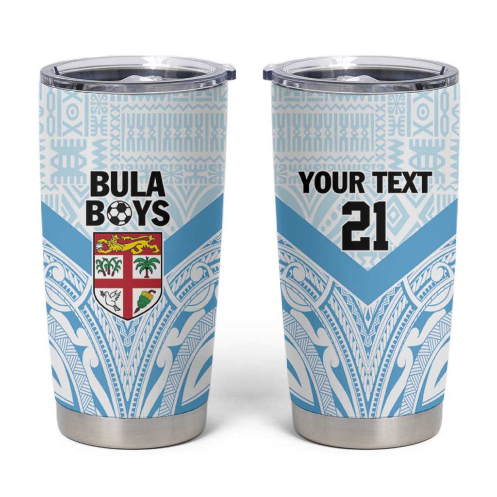 Fiji Football Custom Tumbler Cup Bula Boys Go Champions