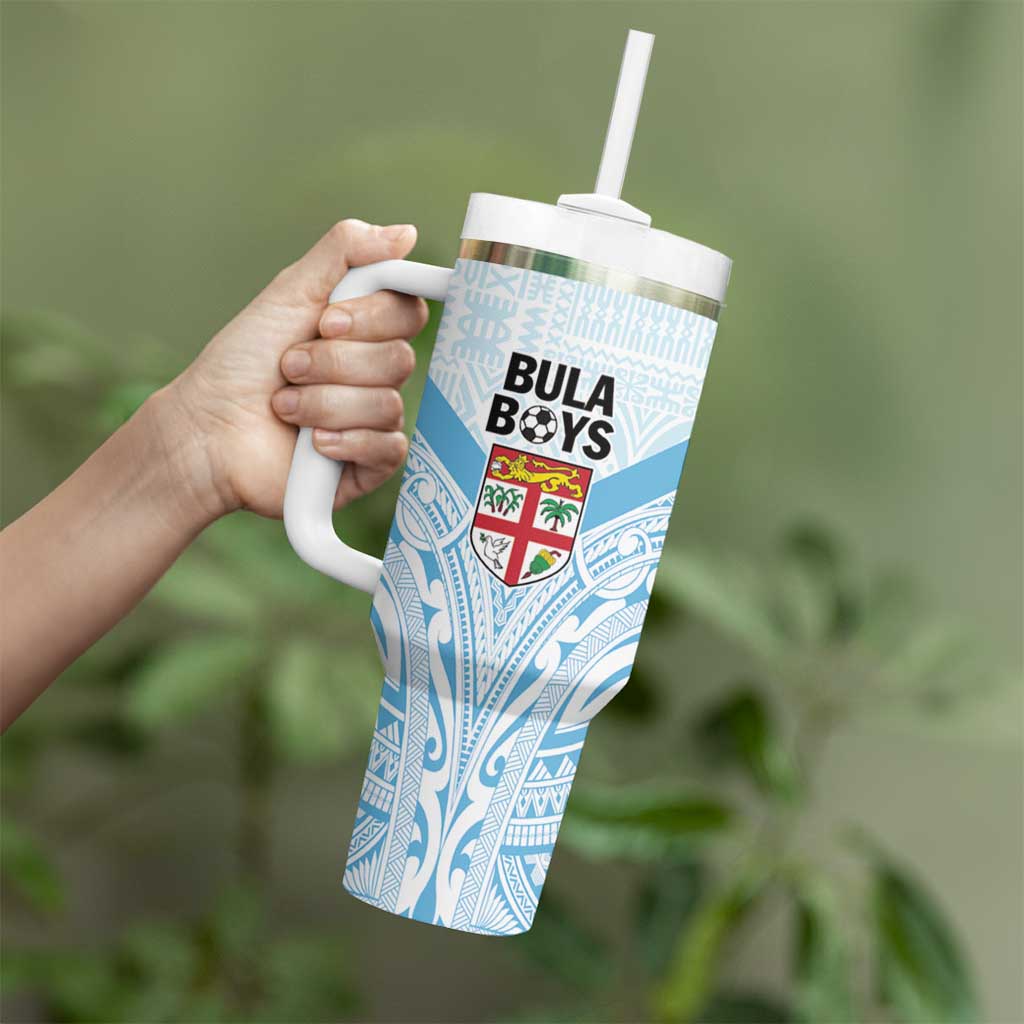 Fiji Football Custom Tumbler With Handle Bula Boys Go Champions