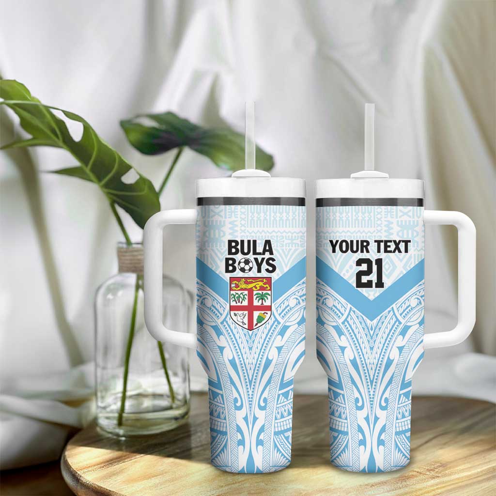 Fiji Football Custom Tumbler With Handle Bula Boys Go Champions