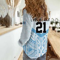 Fiji Football Custom Women Casual Shirt Bula Boys Go Champions