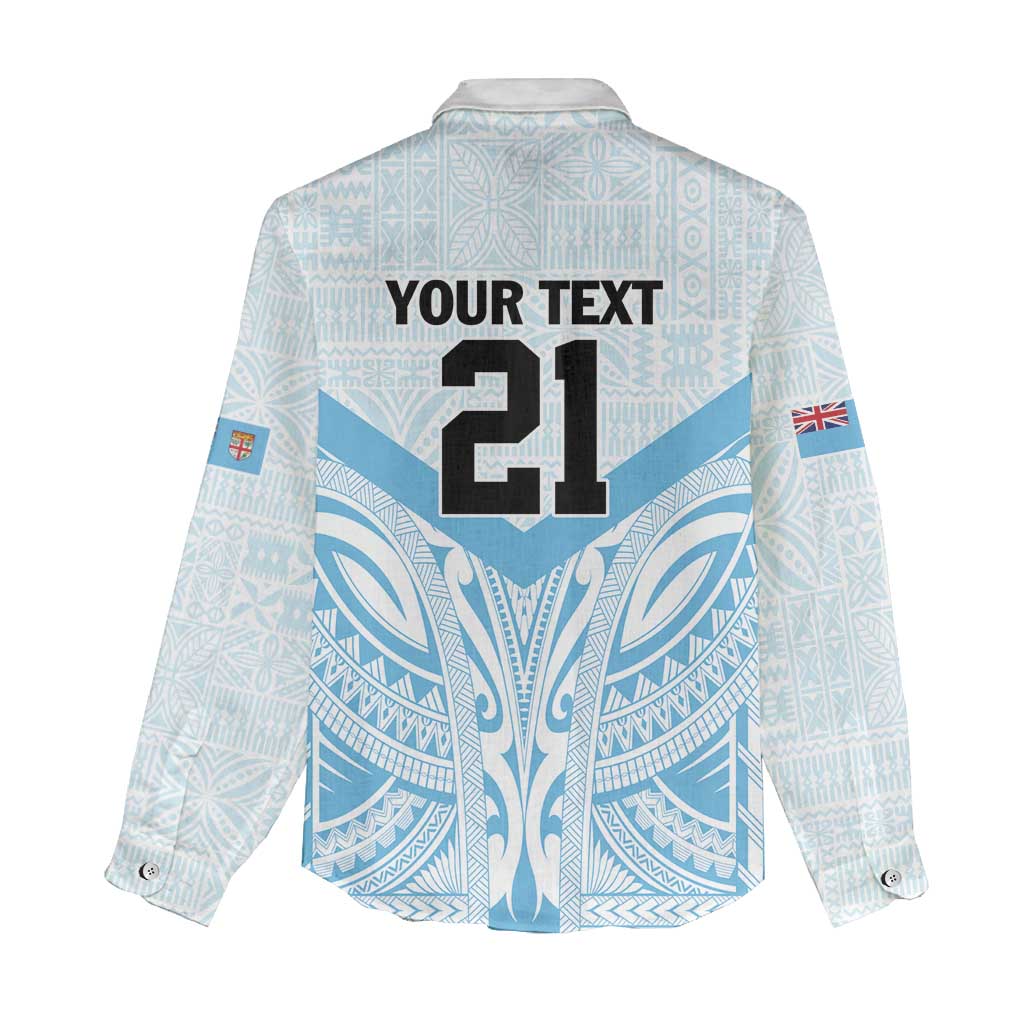 Fiji Football Custom Women Casual Shirt Bula Boys Go Champions