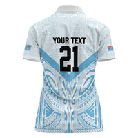 Fiji Football Custom Women Polo Shirt Bula Boys Go Champions