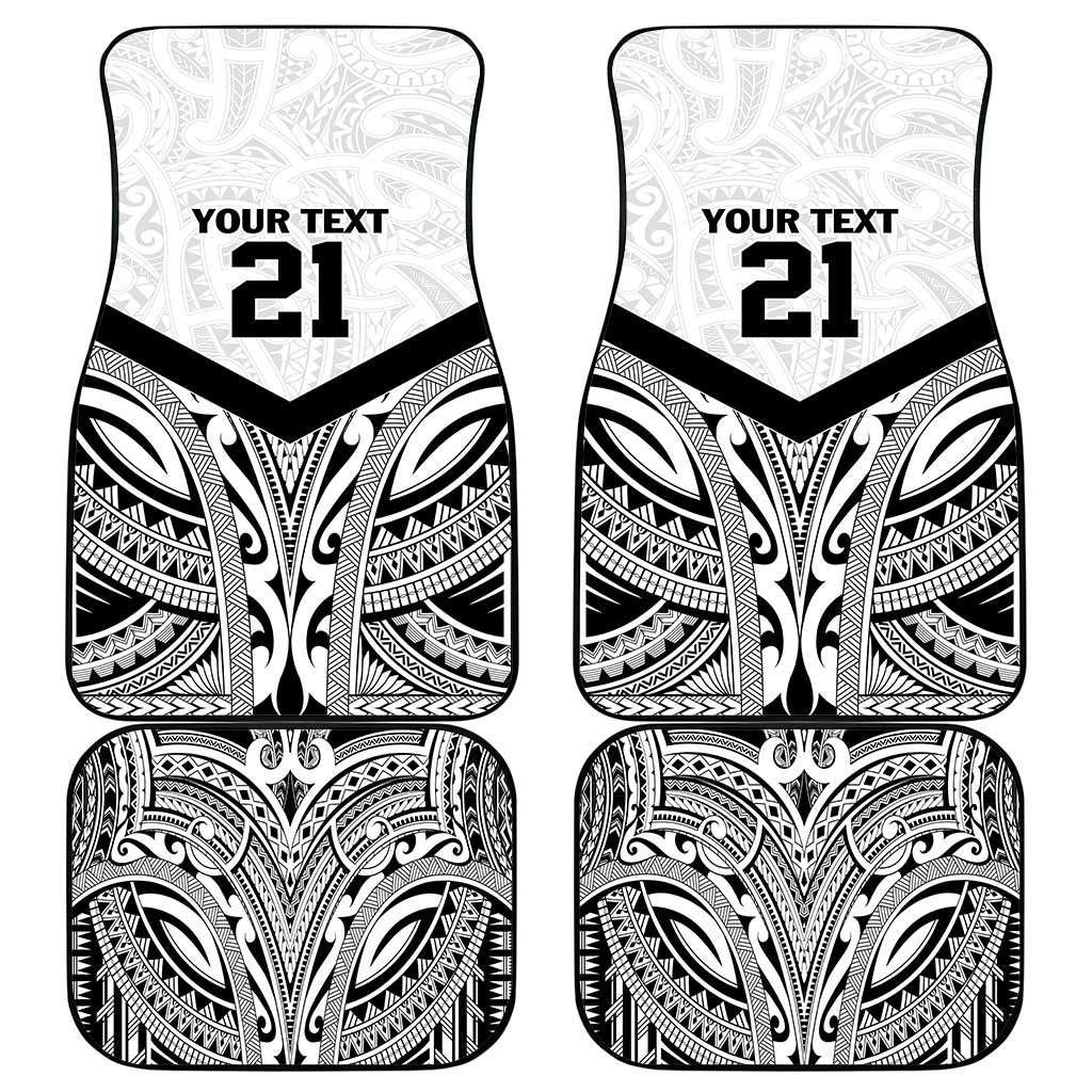 New Zealand Football Custom Car Mats All White Fern Go Champions