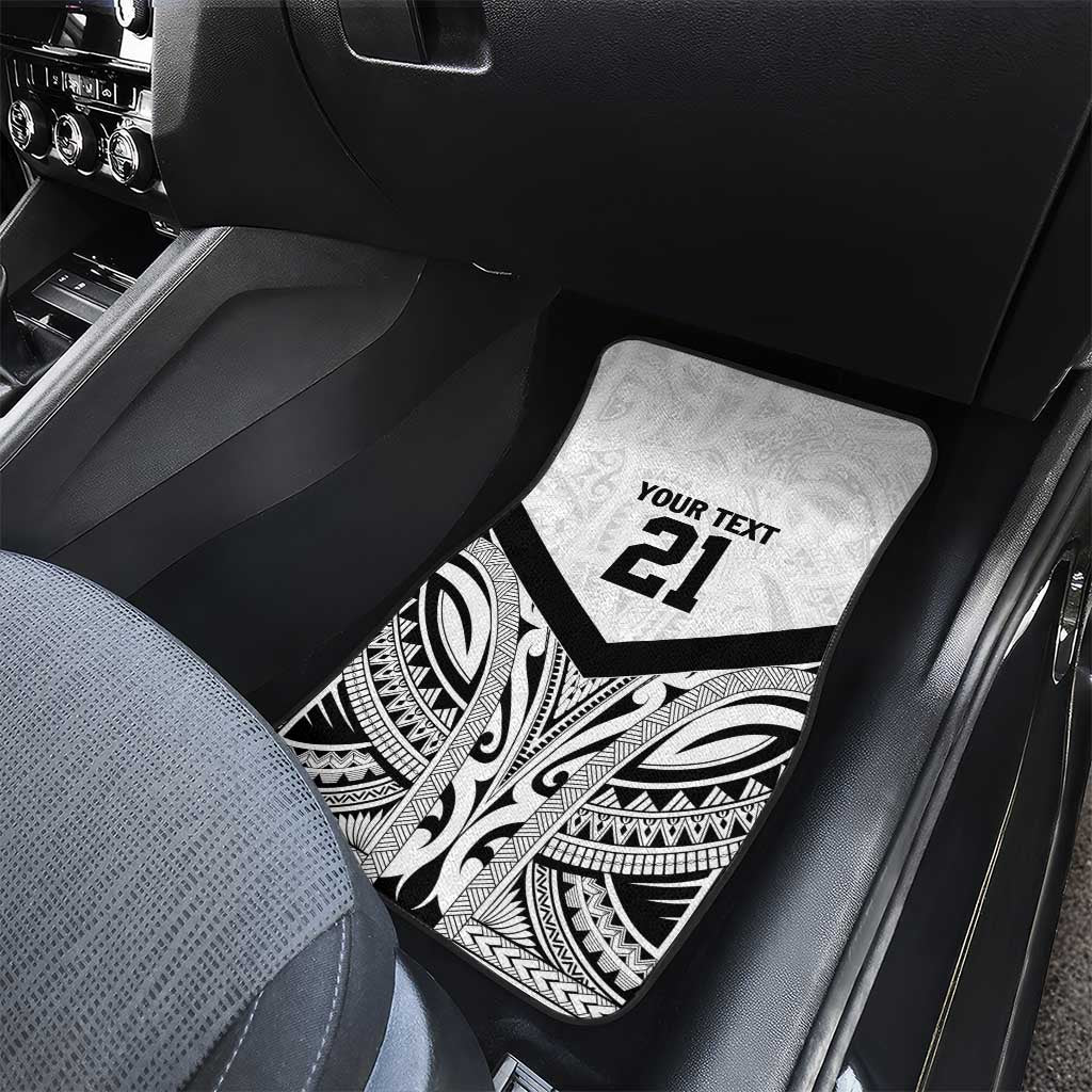 New Zealand Football Custom Car Mats All White Fern Go Champions