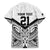 New Zealand Football Custom Family Matching Off The Shoulder Long Sleeve Dress and Hawaiian Shirt All White Fern Go Champions
