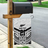 New Zealand Football Custom Garden Flag All White Fern Go Champions