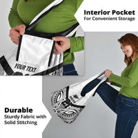 New Zealand Football Custom Grocery Bag All White Fern Go Champions LT9 - Polynesian Pride