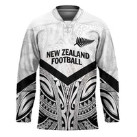 New Zealand Football Custom Hockey Jersey All White Fern Go Champions - Polynesian Pride