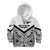 New Zealand Football Custom Kid Hoodie All White Fern Go Champions