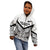 New Zealand Football Custom Kid Hoodie All White Fern Go Champions