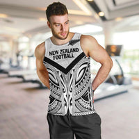 New Zealand Football Custom Men Tank Top All White Fern Go Champions