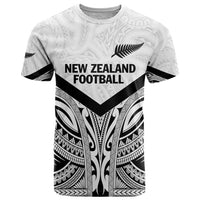 New Zealand Football Custom T Shirt All White Fern Go Champions