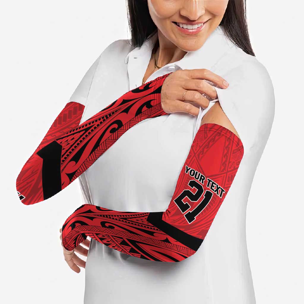 Tahiti Football Custom Arm Sleeves Toa Aito Go Champions - Polynesian Pride