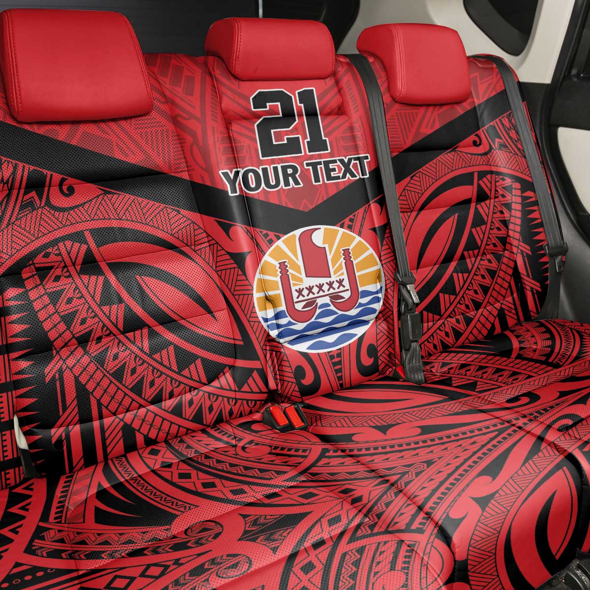 Tahiti Football Custom Back Car Seat Cover Toa Aito Go Champions