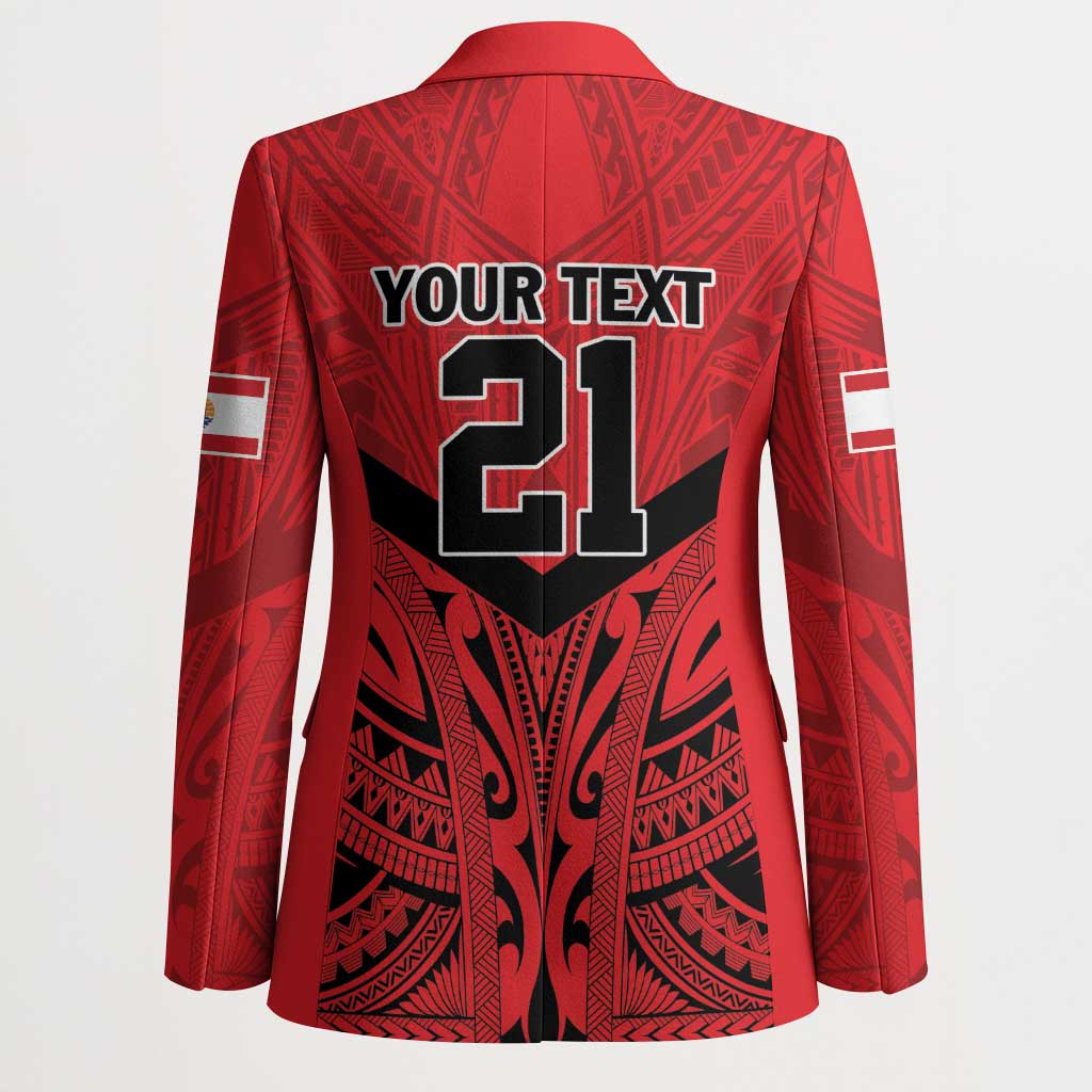 Tahiti Football Custom Blazer Toa Aito Go Champions - Polynesian Pride