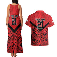 Tahiti Football Custom Couples Matching Tank Maxi Dress and Hawaiian Shirt Toa Aito Go Champions LT9 - Polynesian Pride