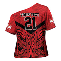 Tahiti Football Custom Cross Shoulder Shirt Toa Aito Go Champions - Polynesian Pride
