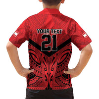 Tahiti Football Custom Family Matching Off Shoulder Short Dress and Hawaiian Shirt Toa Aito Go Champions LT9 - Polynesian Pride